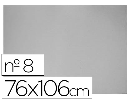 CARTON GRIS N 8 75X105 CM HOJA