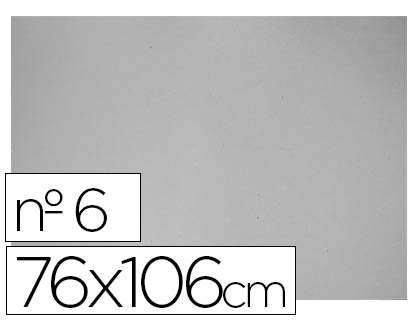 CARTON GRIS N 6 75X105 CM HOJA