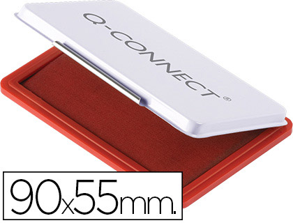TAMPON Q-CONNECT Nº3 90X55 MM ROJO